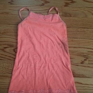 Salmon colored tank top